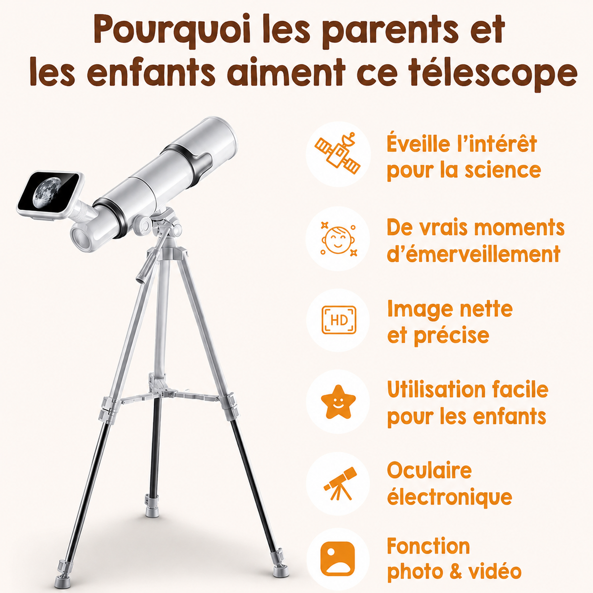 Télescope Astronomique pour Petits Explorateurs