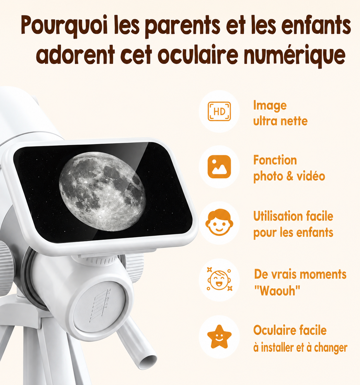 Oculaire Numérique pour Télescope